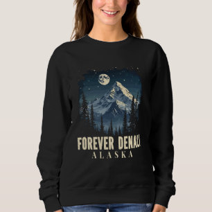 Sweatshirt Montagne vintage du parc national du mont Denali e