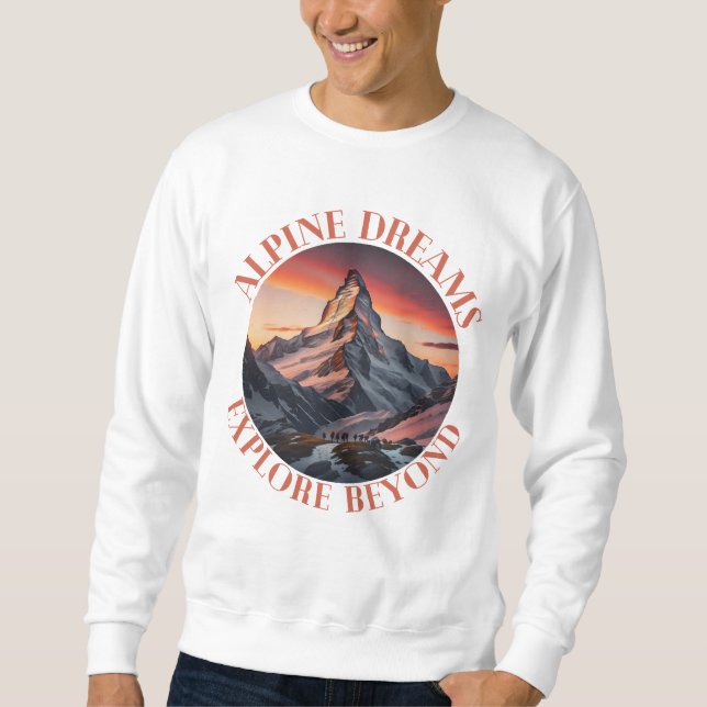 Sweatshirt montagnes (Devant)