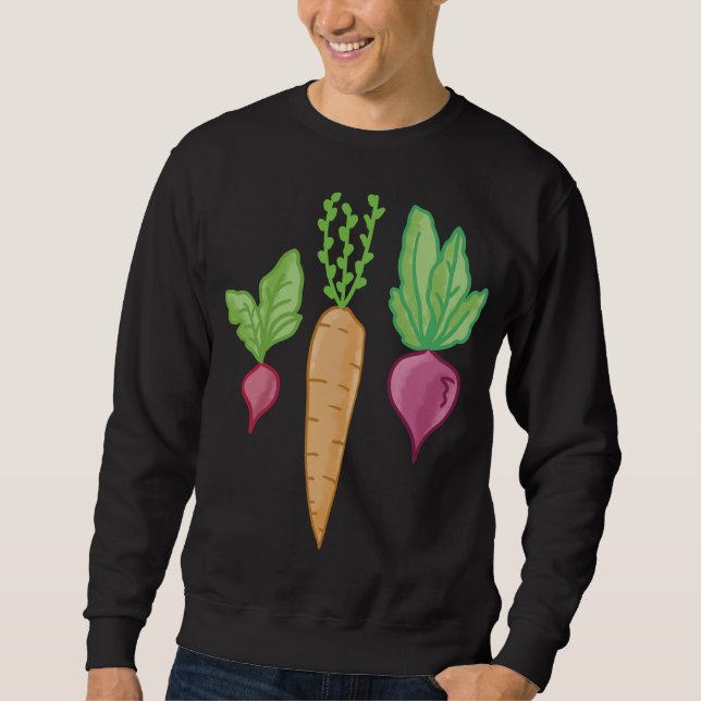 Sweatshirt Montagnes Activisme végétarien Camping végétarien (Devant)