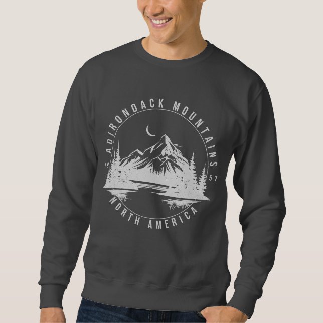 Sweatshirt Montagnes Adirondack Rétro Vintage 1957 (Devant)