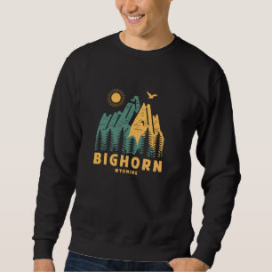 Sweatshirt Montagnes Bighortain Wyoming Randonnée en plein ai