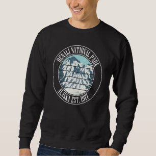 Sweatshirt Montagnes de l'Alaska américain Parc national vint