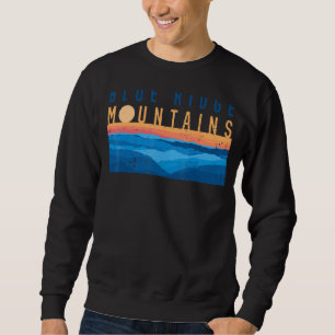 Sweatshirt Montagnes Retro Vintage Sunset Blue Ridge Usa Moun