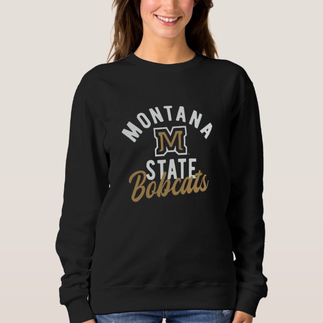 Sweatshirt Montana State University Bobcats Écriture Classiqu (Devant)