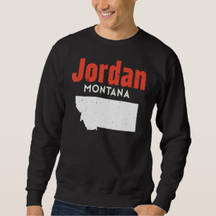 Sweatshirt Montana Usa Etat Amérique Voyage Montanan Jordanie
