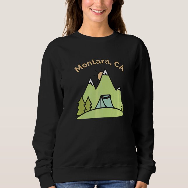 Sweatshirt Montara Ca Mountains Randonnée Escalade Camping &  (Devant)