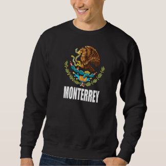 Sweatshirt Monterrey Mexique Drapeau Mexicain Aigle Escudo