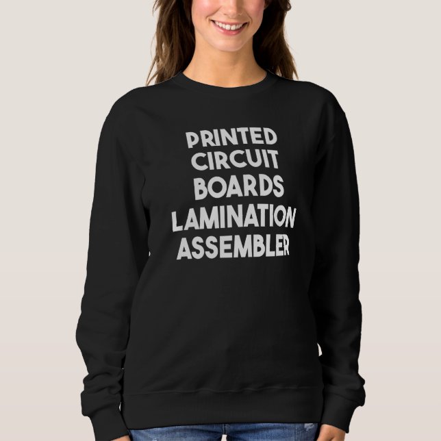 Sweatshirt Monteur de stratification de cartes de circuits im (Devant)