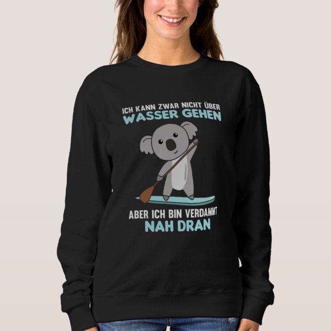 Sweatshirt Montez À La Pagaie Avec Koala Funny Paddling (Devant)