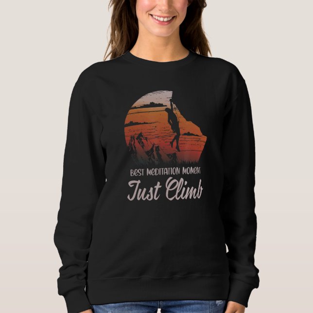 Sweatshirt Montez juste Bouldering Mur Mountains Alpin grimpe (Devant)