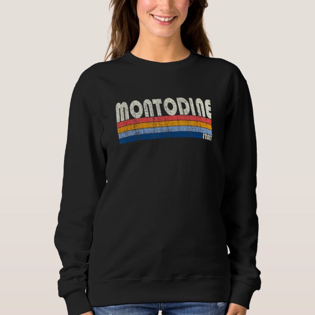 Sweatshirt Montodine Italy Retro 70s 80s Style (Devant)