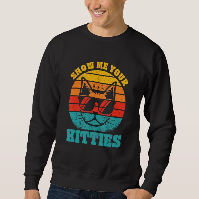 Sweatshirt Montre-moi tes chatons (Devant)
