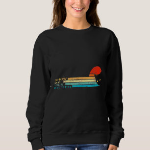 Sweatshirt Montrez-Moi Vos Kitties Vintage Style Rétro Chat M