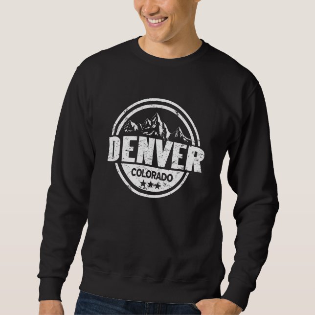 Sweatshirt Monts Denver Colorado (Devant)