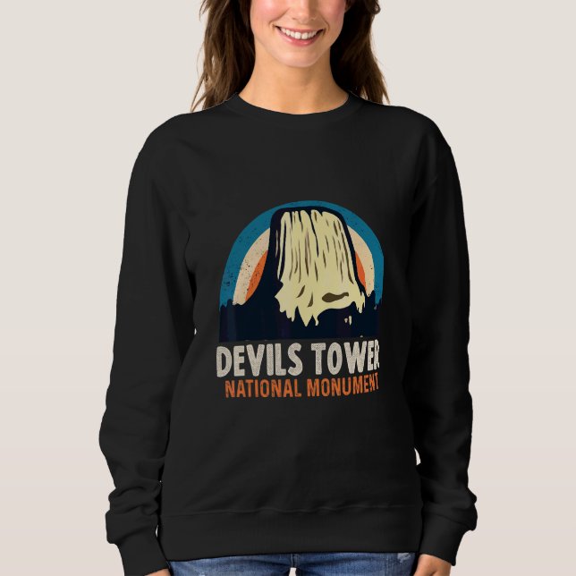 Sweatshirt Monument national de Devils Tower Wyoming Nature H (Devant)