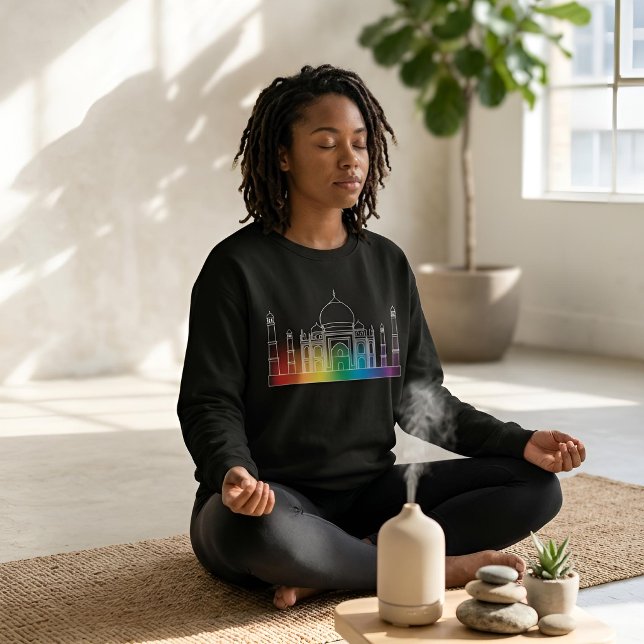 Sweatshirt Monuments en lumière | Taj Mahal (Lifestyle Shot)