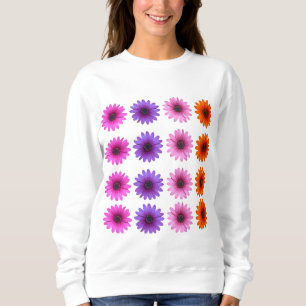 Sweatshirt Moody Modern Winter Botanical Christmas violet  