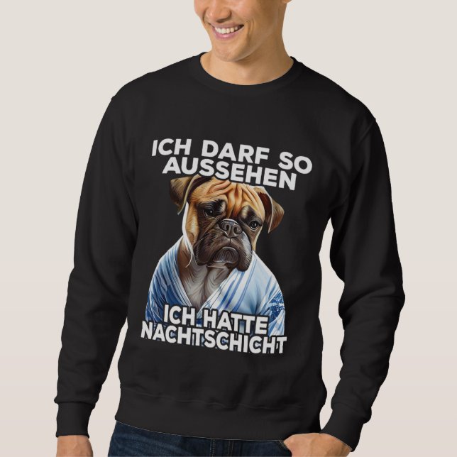 Sweatshirt Mops citation drôle cadeau I J'ai eu une équipe de (Devant)