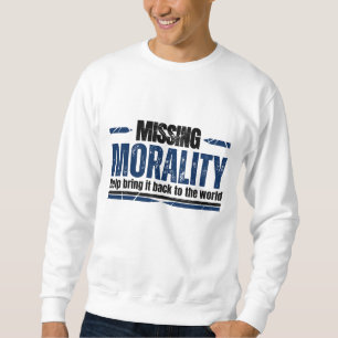 Sweatshirt Moralité blanche