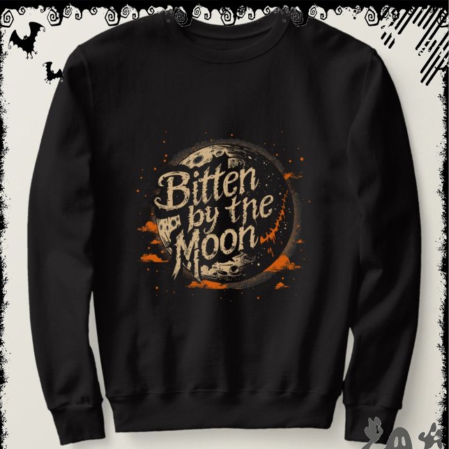 Sweatshirt Mordu par la Lune | ExDesigner | Halloween (Créateur téléchargé)