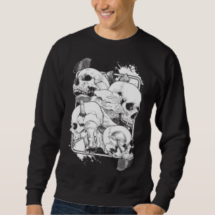 Sweatshirt Morel Champignons Nature Crâne de cuisine