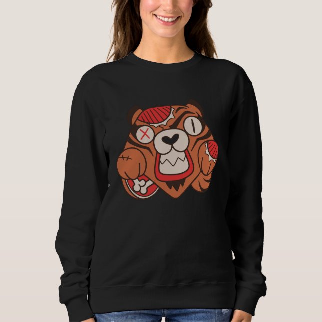 Sweatshirt Mort de zombie tigre (Devant)