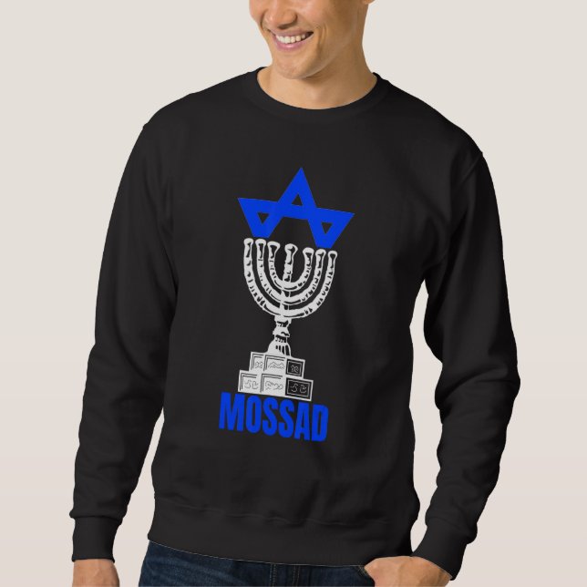 Sweatshirt Mossad Israel Israeli Secret Service Tel Aviv Meno (Devant)