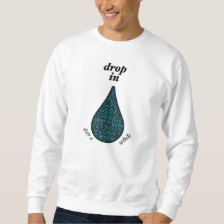 Sweatshirt Mot-images avant et dos de pratique en matière de