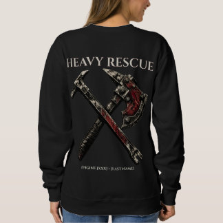 Sweatshirt Moteur de sauvetage incendie personnalisé compagn