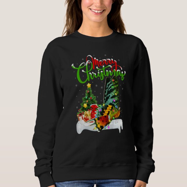Sweatshirt Moth  Xmas Decorations Santa Moth Christmas (Devant)