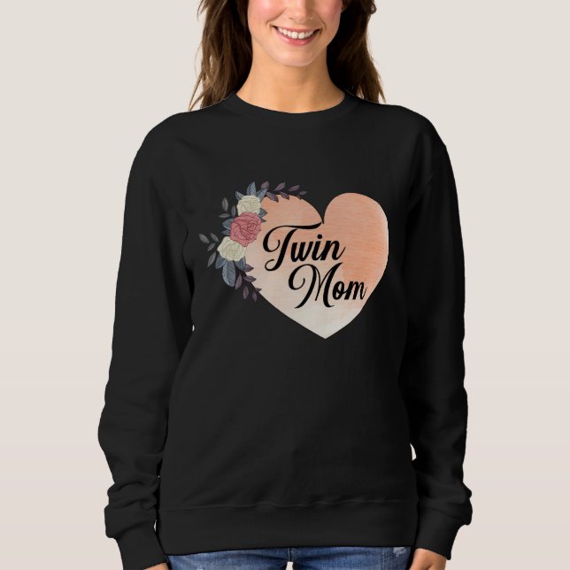 Sweatshirt Motheru2019s Day Celebration Wife & Twin Mom Grand (Devant)