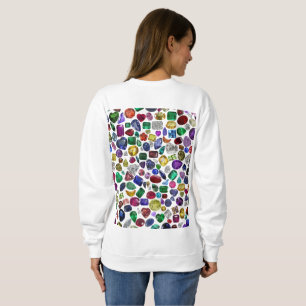 Sweatshirt Motif coloré Gemstone & Diamond