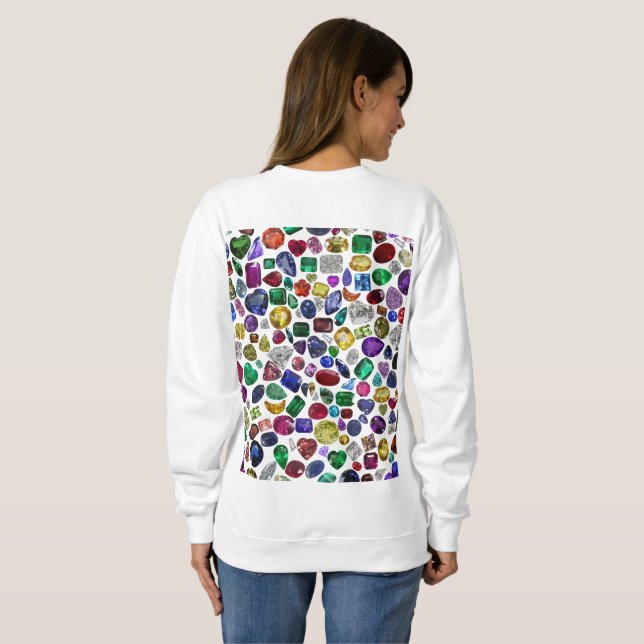 Sweatshirt Motif coloré Gemstone & Diamond (Dos entier)