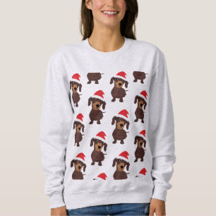 Sweatshirt Motif Cute Daschund