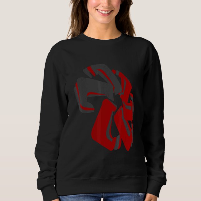 Sweatshirt Motif d'abstraction Abstrait (Devant)