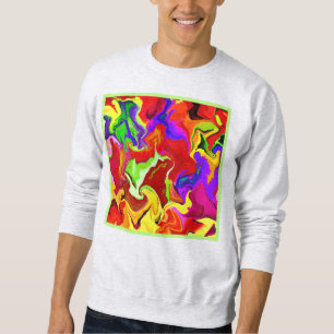 Sweatshirt Motif d'abstractions colorées