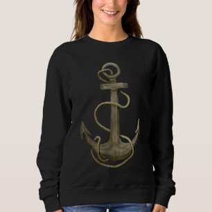 Sweatshirt Motif d'ancre marin ancre de navire nordique