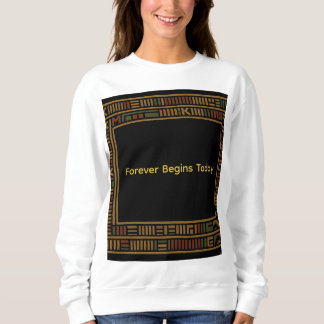 Sweatshirt Motif de Kente d'or africain