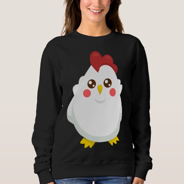Sweatshirt motif de poulet (Devant)