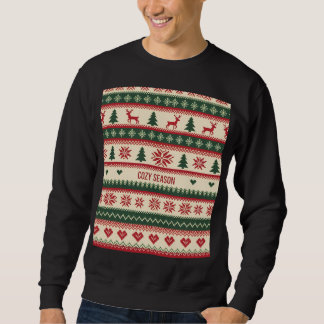 Sweatshirt Motif de pull de Noël Cozy Season (2)