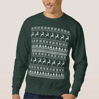 Sweatshirt Motif de pull de Noël pour rennes de fêtes