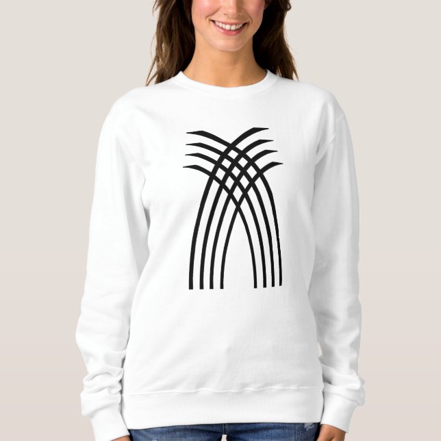 Sweatshirt Motif de tissage (Devant)
