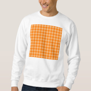 Sweatshirt Motif diamant orange combiné STaylor