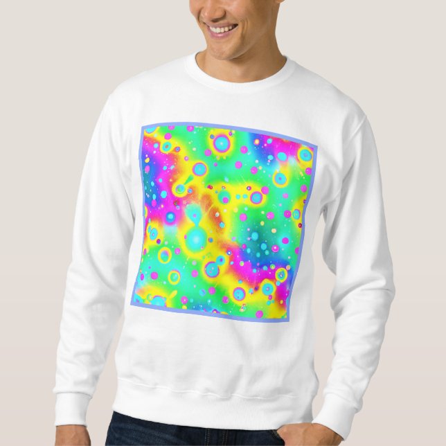 Sweatshirt Motif dynamique Neon Blaze (Devant)