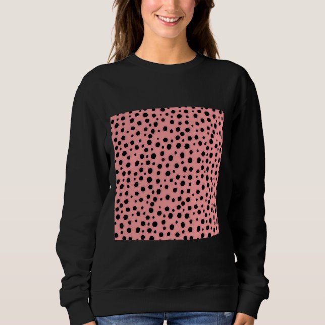 Sweatshirt Motif rose Cheetah (Devant)