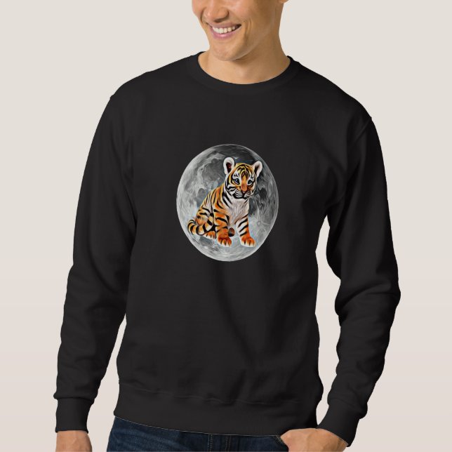 Sweatshirt Motif Tigre  21 (Devant)