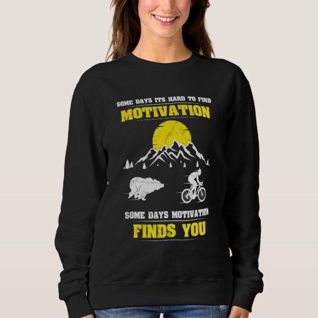 Sweatshirt Motivation de l'ours à vélo Hauné VTT (Devant)