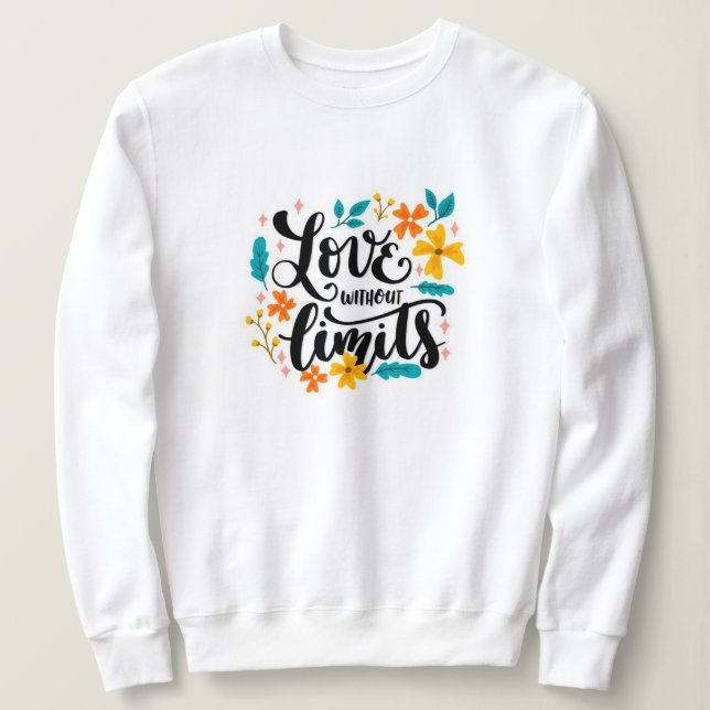 Sweatshirt Motivation moderne élégante Meilleur Message popul (Design devant)