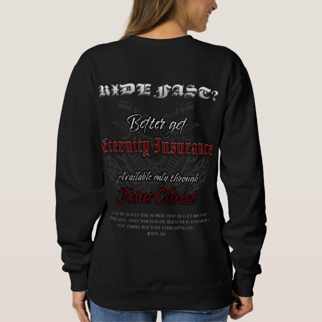 Sweatshirt Moto Christian Faith Evangelistic John 3:16 (Dos)