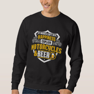 Sweatshirt Moto Classique Expliquez Les Motos Et La Bière